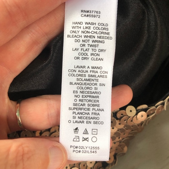 Laundry by Shelli Segal Allover Sequin Bodycon Dress Size 2 Gold Sleeveless - Picture 9 of 14